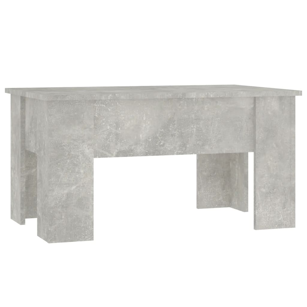 Coffee Table Concrete Gray 31.1"x19.3"x16.1" Engineered Wood