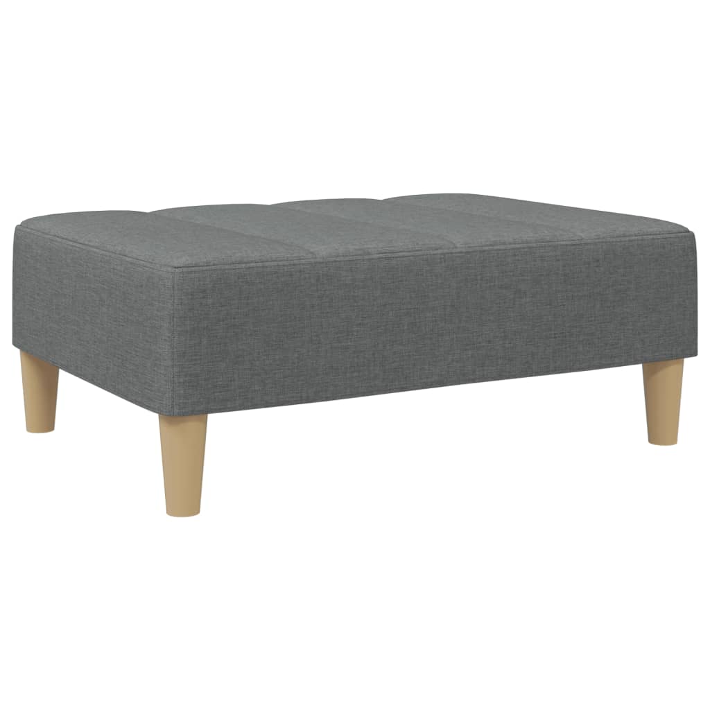 Footstool Dark Gray 30.3"x21.7"x12.2" Fabric