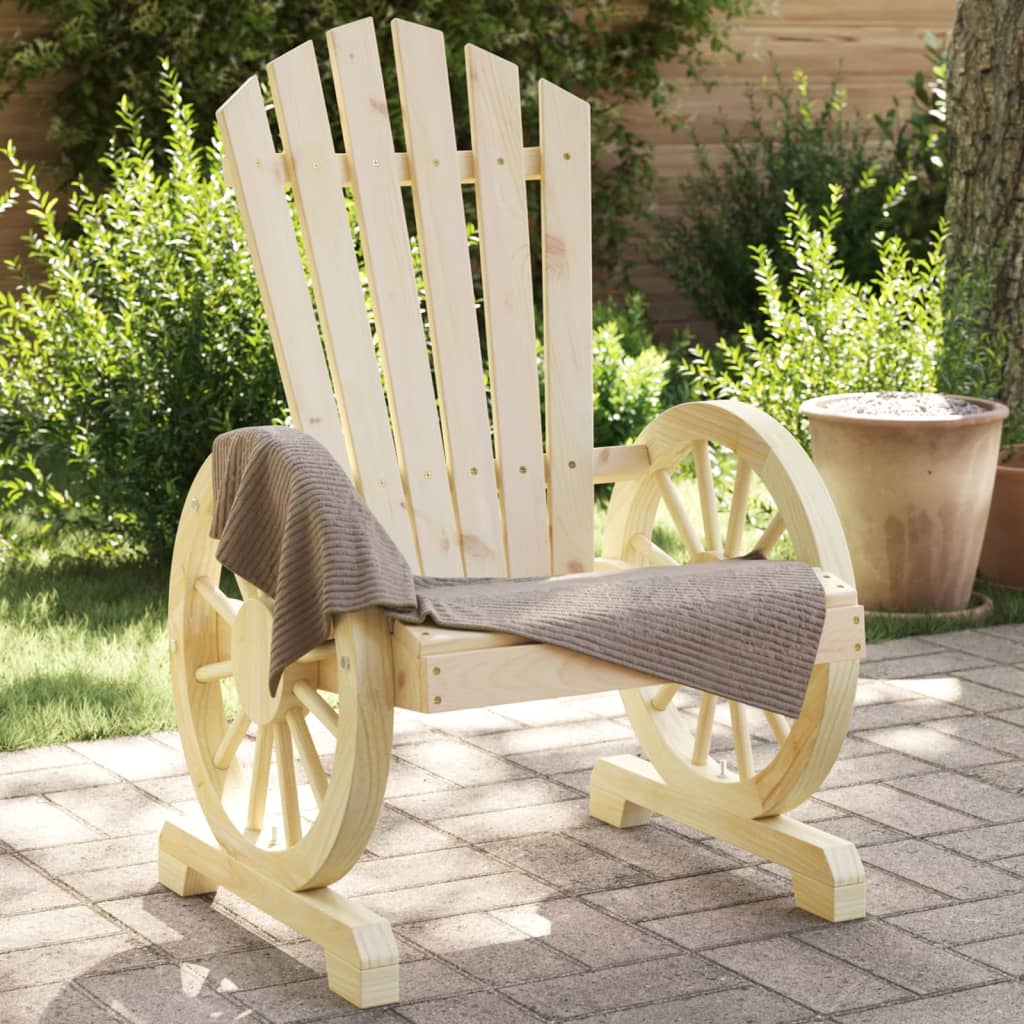 Patio Adirondack Chairs 4 pcs Solid Wood Fir