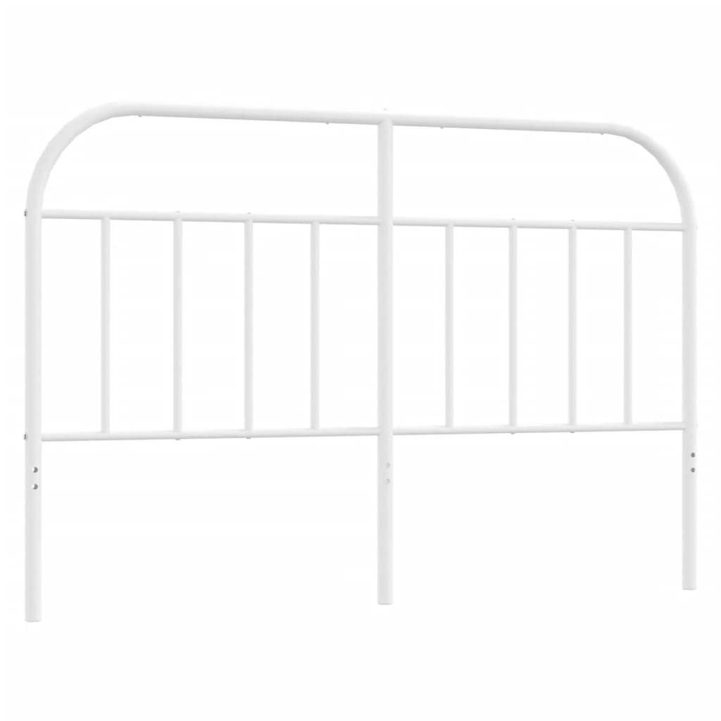 Metal Headboard White 53.1"