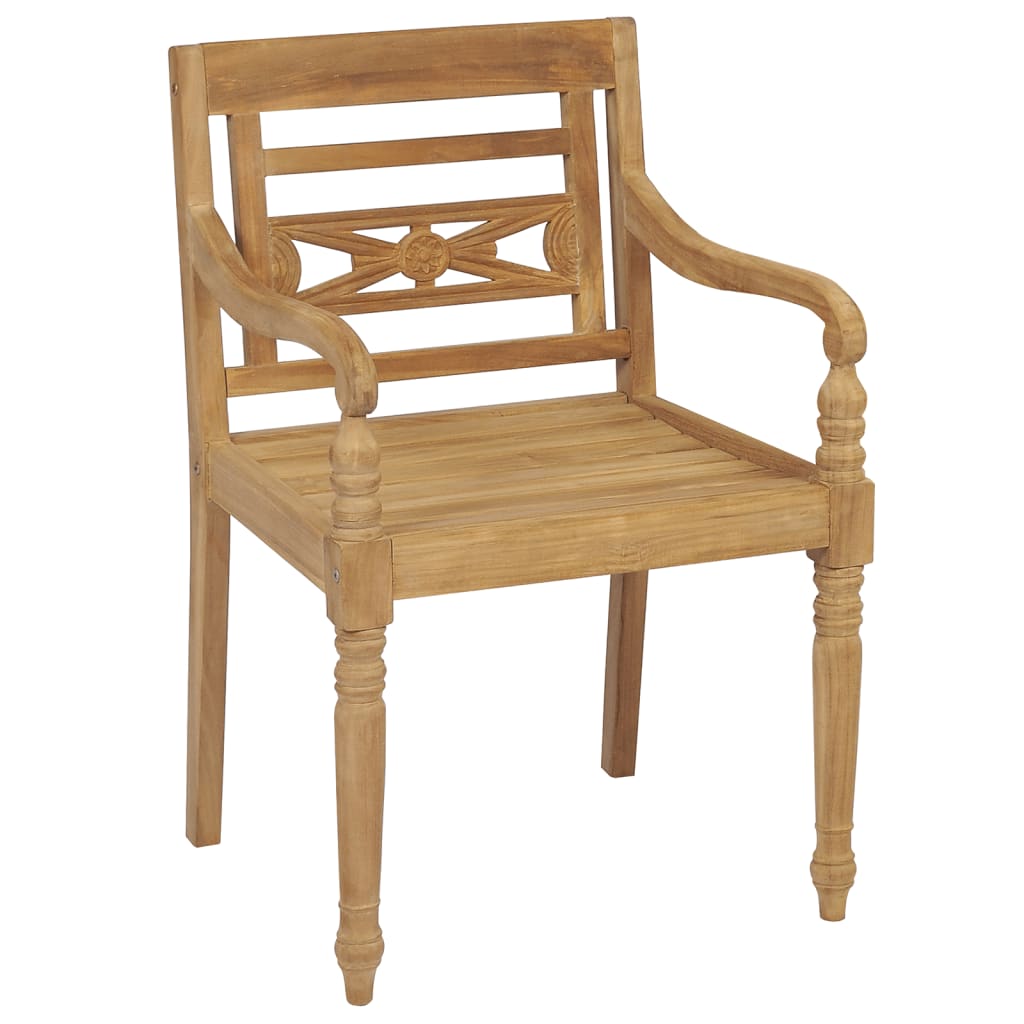 Batavia Chairs 8 pcs Solid Teak Wood