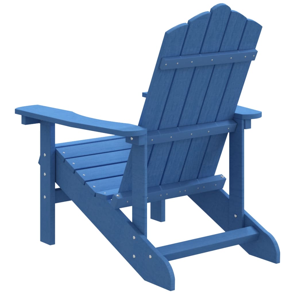 Patio Adirondack Chair HDPE Aqua Blue