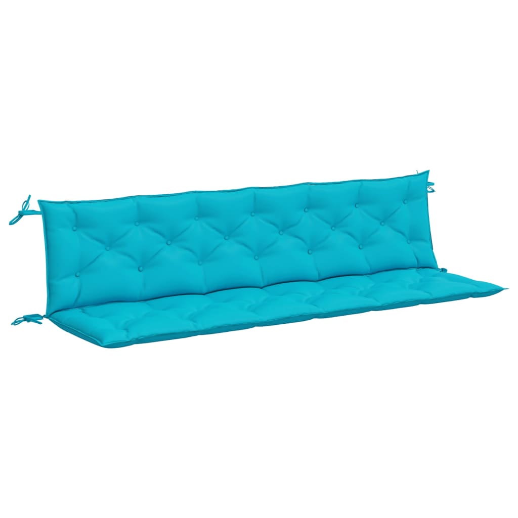 Garden Bench Cushions 2pcs Turquoise 78.7"x19.7"x2.8" Fabric