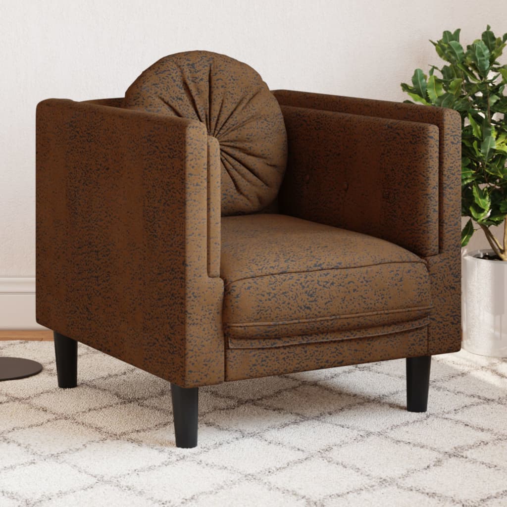 Sofa Chair with Cushion Dark Gray Velvet