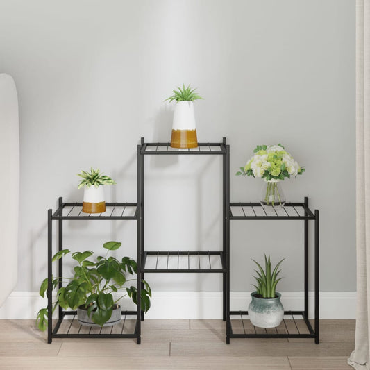 Flower Stand 32.7"x9.8"x23.6" Black Iron