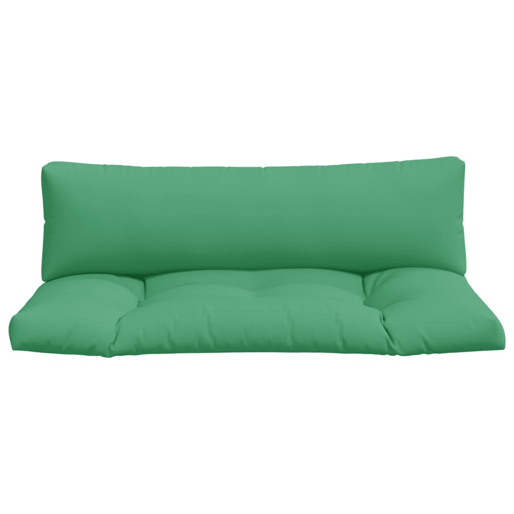 Pallet Cushions 2 pcs Green Fabric