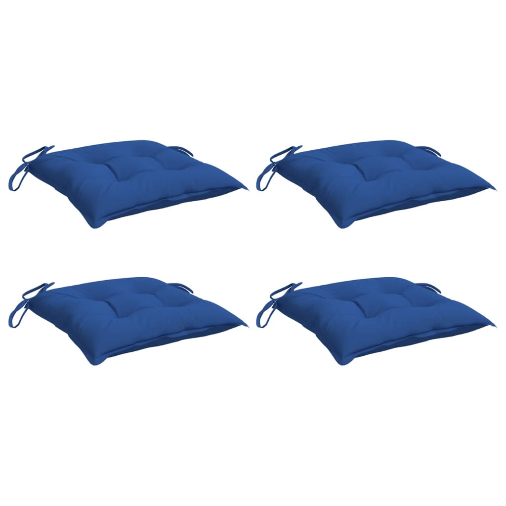 Chair Cushions 4 pcs Blue 15.7"x15.7"x2.8" Oxford Fabric