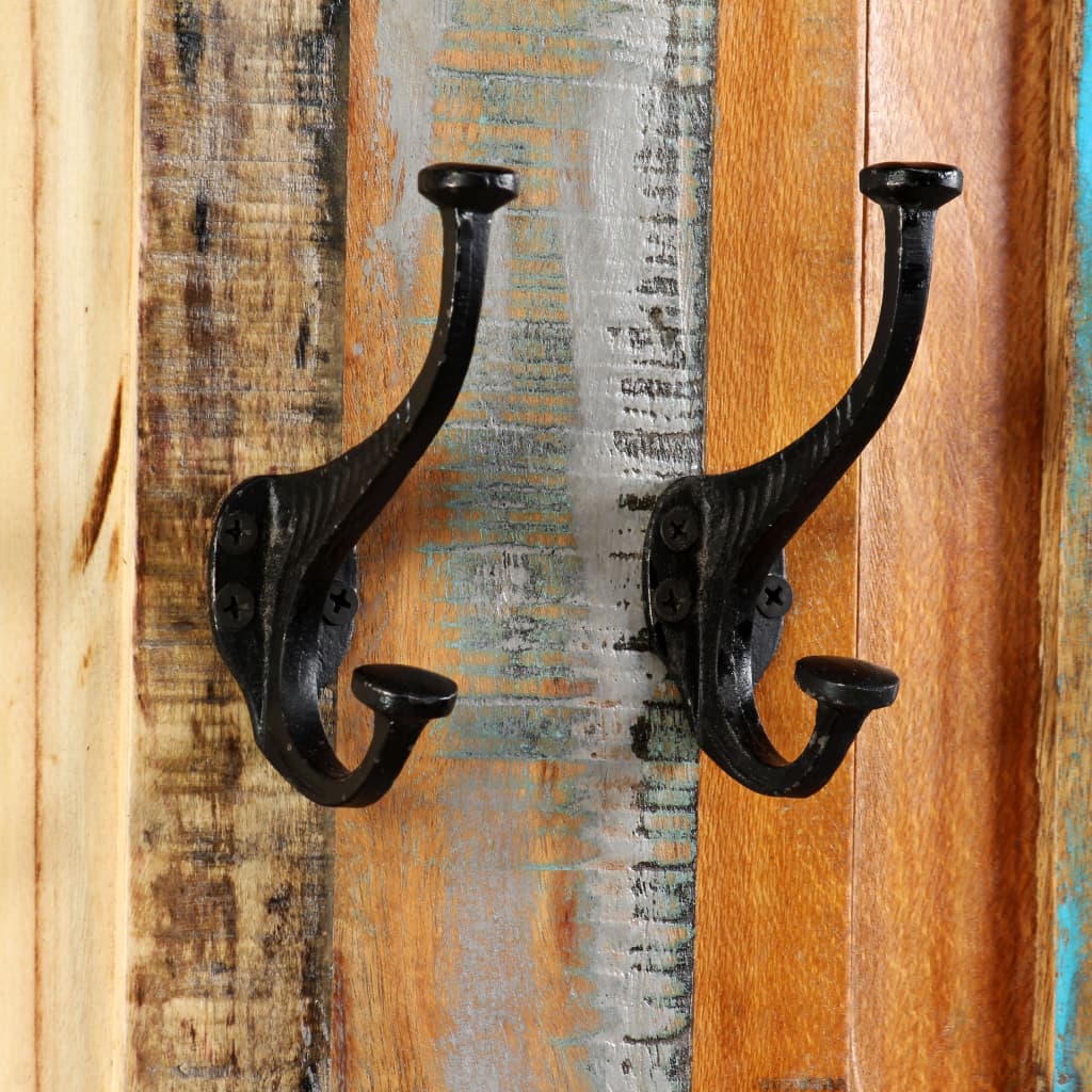 Coat Racks 2 pcs Solid Reclaimed Wood 15"x39.4"