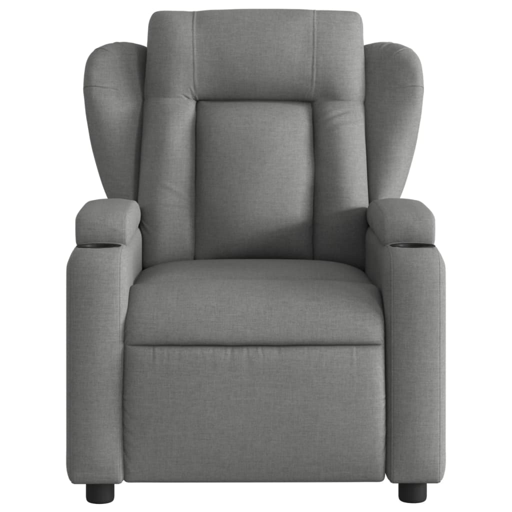 Electric Massage Recliner Chair Dark Gray Fabric