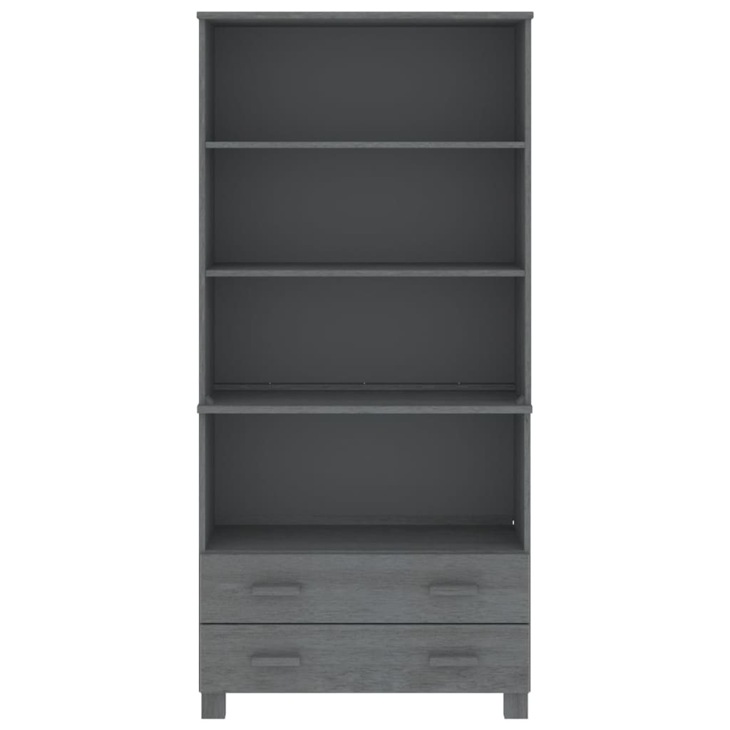 Highboard HAMAR Solid Wood Pine Dark Gray