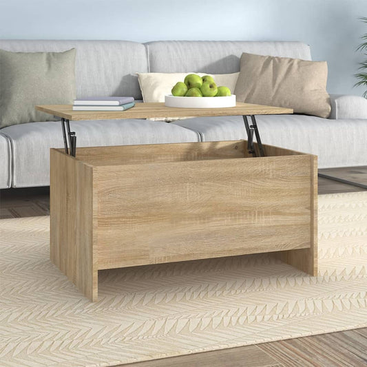 Coffee Table Sonoma Oak 31.5"x21.9"x16.3" Engineered Wood