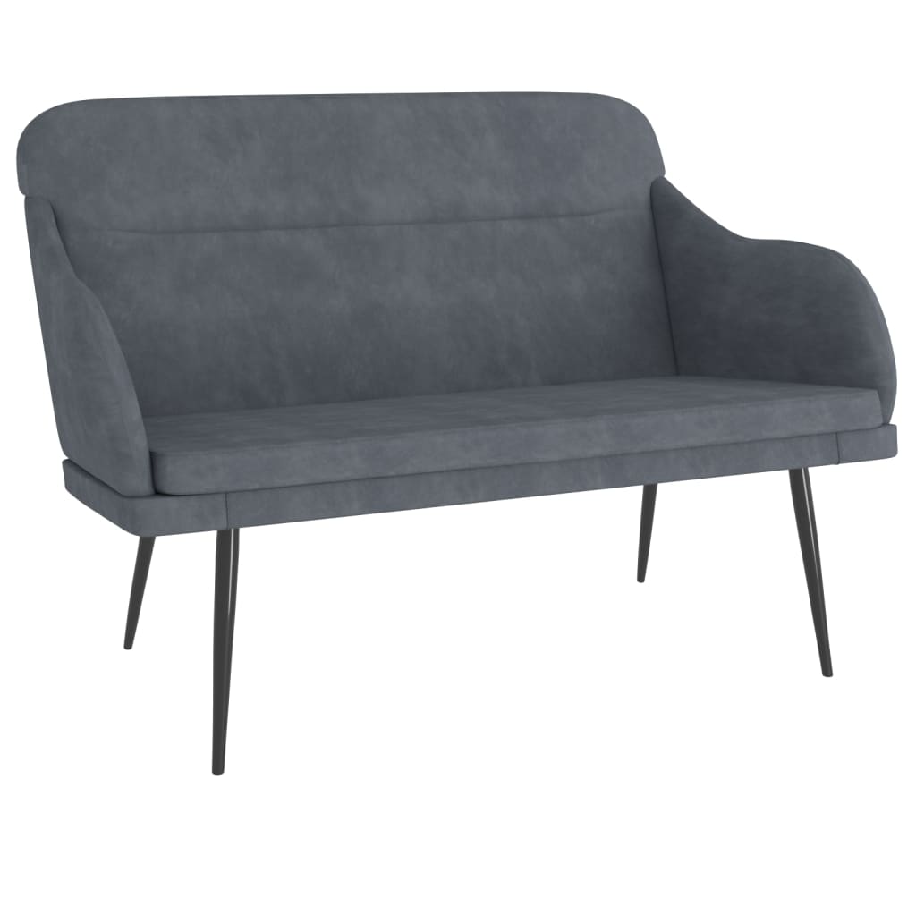 Bench Dark Gray 43.3"x29.9"x31.5" Velvet