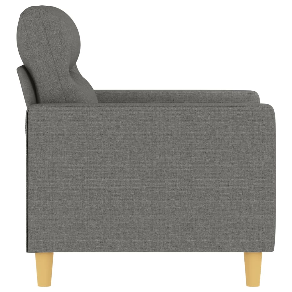 Sofa Chair Dark Gray 23.6" Fabric