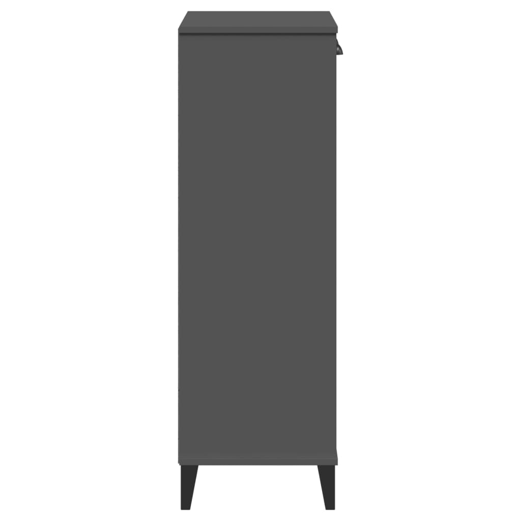 Shoe Cabinet VIKEN Anthracite Gray Engineered Wood