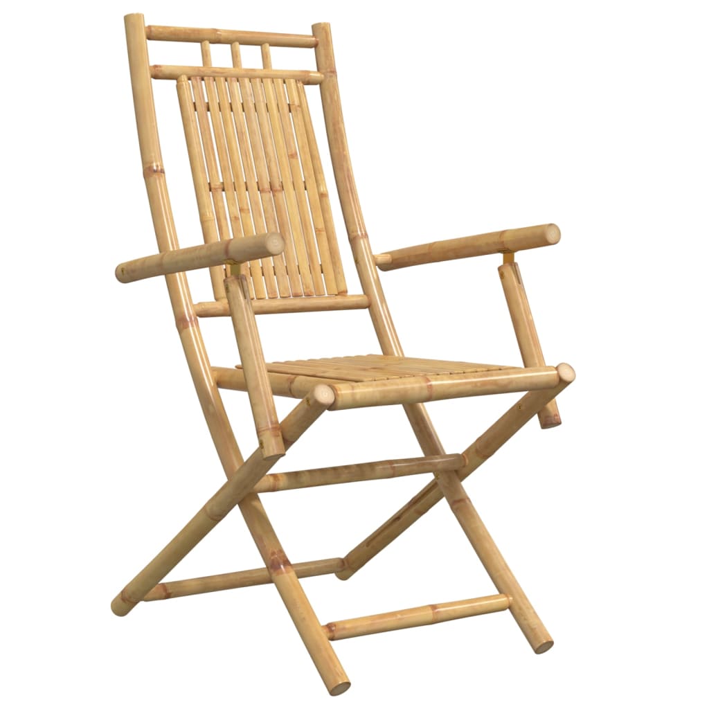 Folding Patio Chairs 6 pcs 20.9"x26"x39" Bamboo