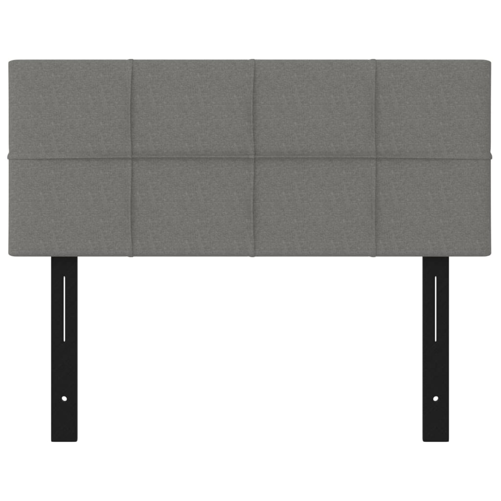 Headboard Dark Gray 39.4"x2"x30.7"/34.6" Fabric