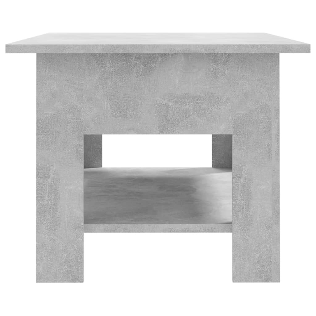 Coffee Table Concrete Gray 40.2"x21.7"x16.5" Engineered Wood