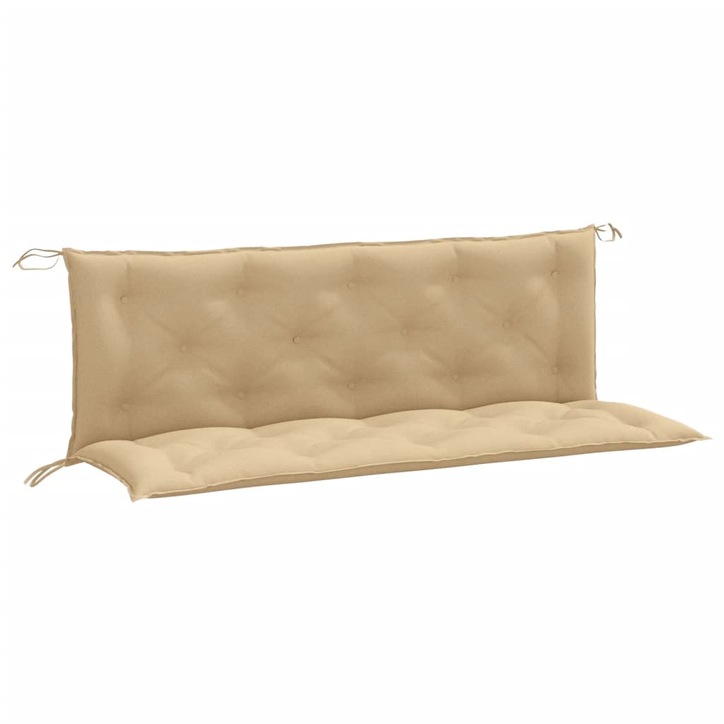 Garden Bench Cushions 2 pcs Melange Beige 59.1"x19.7"x2.8" Fabric