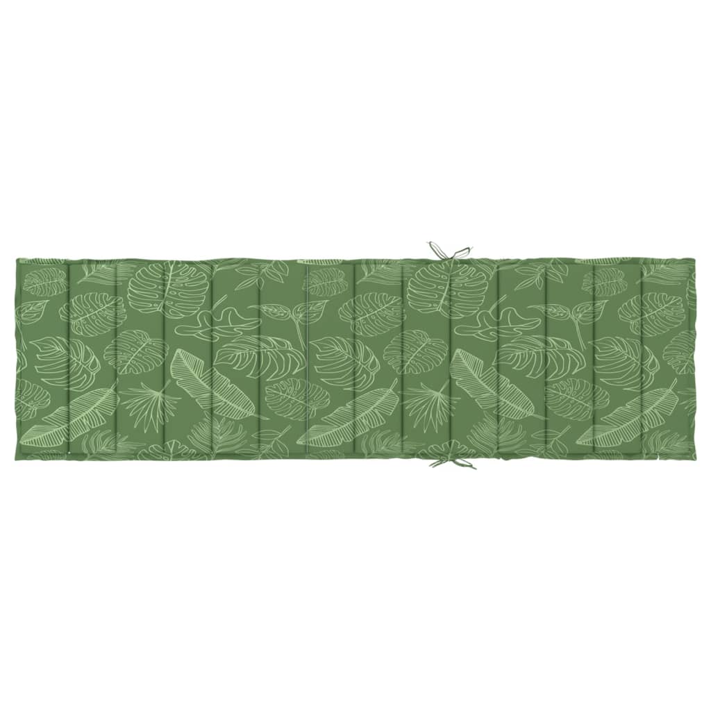 Sun Lounger Cushion Leaf Pattern Oxford Fabric