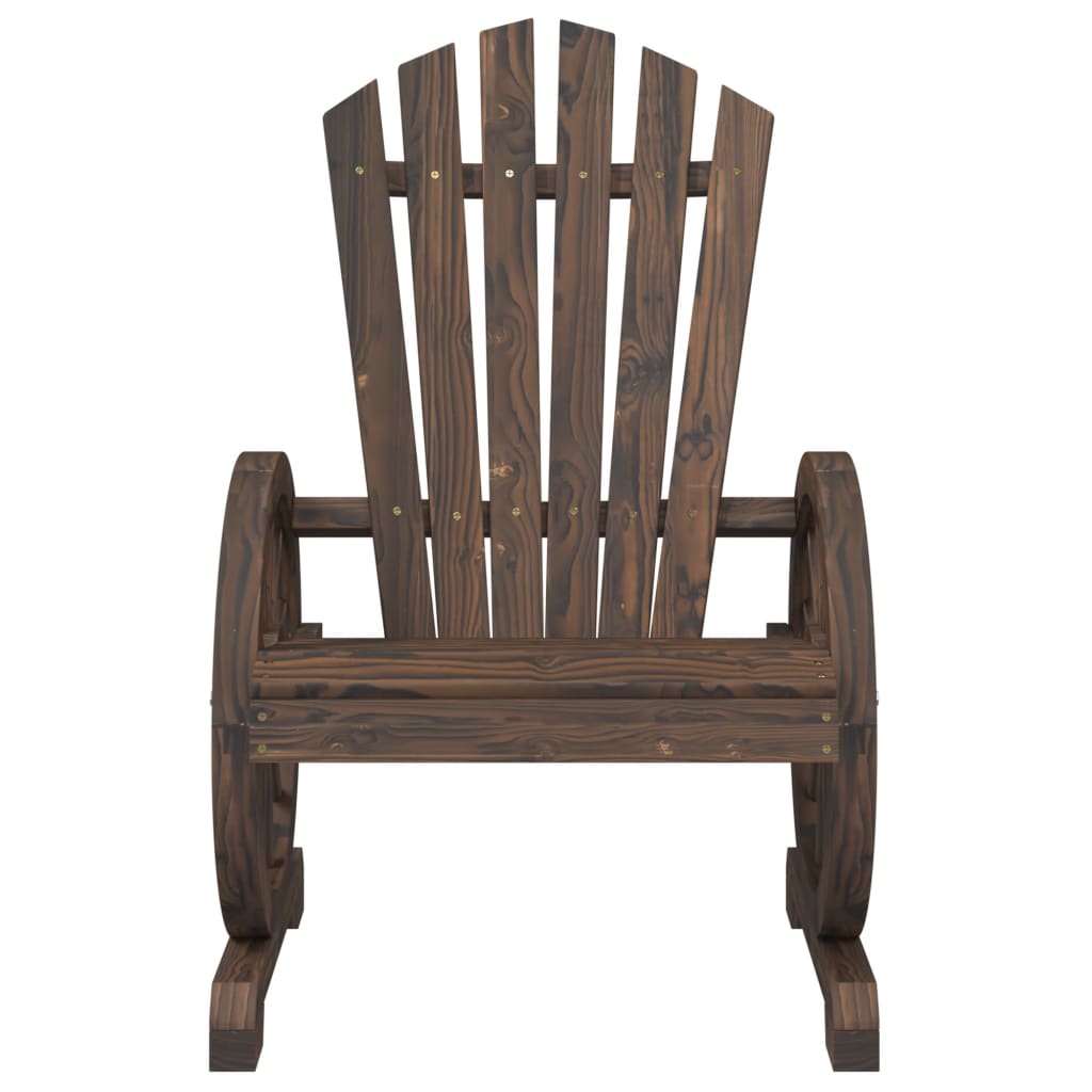 Patio Adirondack Chairs 4 pcs Solid Wood Fir