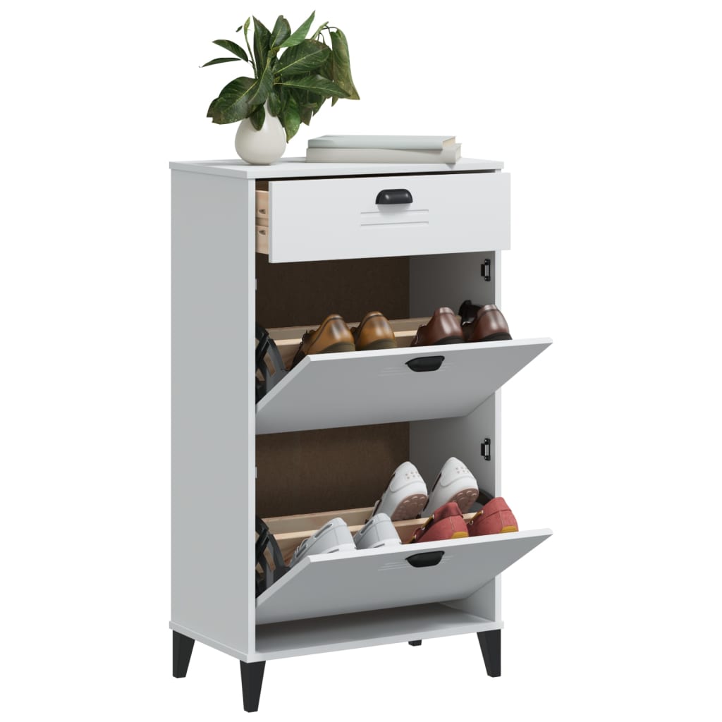 Shoe Cabinet VIKEN Anthracite Gray Engineered Wood