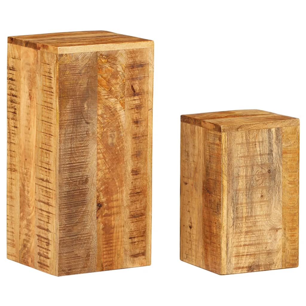 Plant Stands 2 pcs Solid Wood Acacia