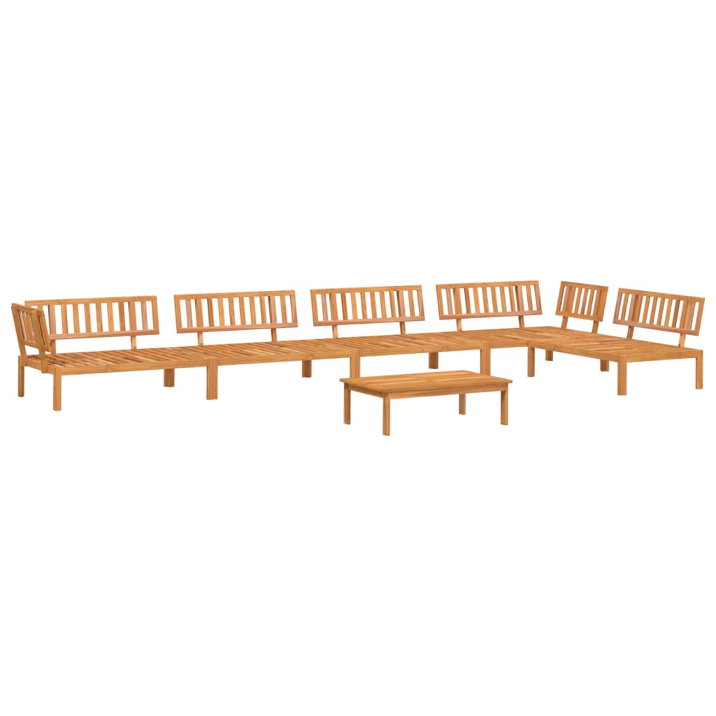 6 Piece Patio Pallet Sofa Set Solid Wood Acacia