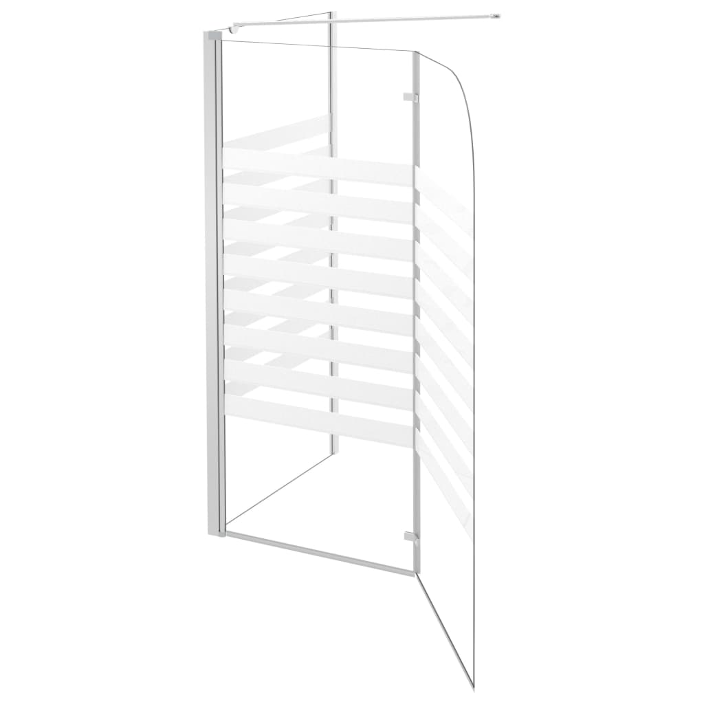 Bath Enclosure 47.2"x26.8"x51.2" Tempered Glass Stripe