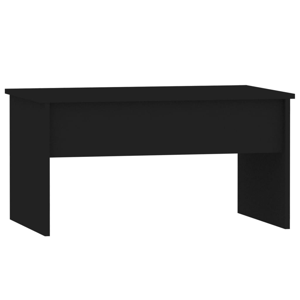 Coffee Table Black 31.5"x19.9"x16.3" Engineered Wood