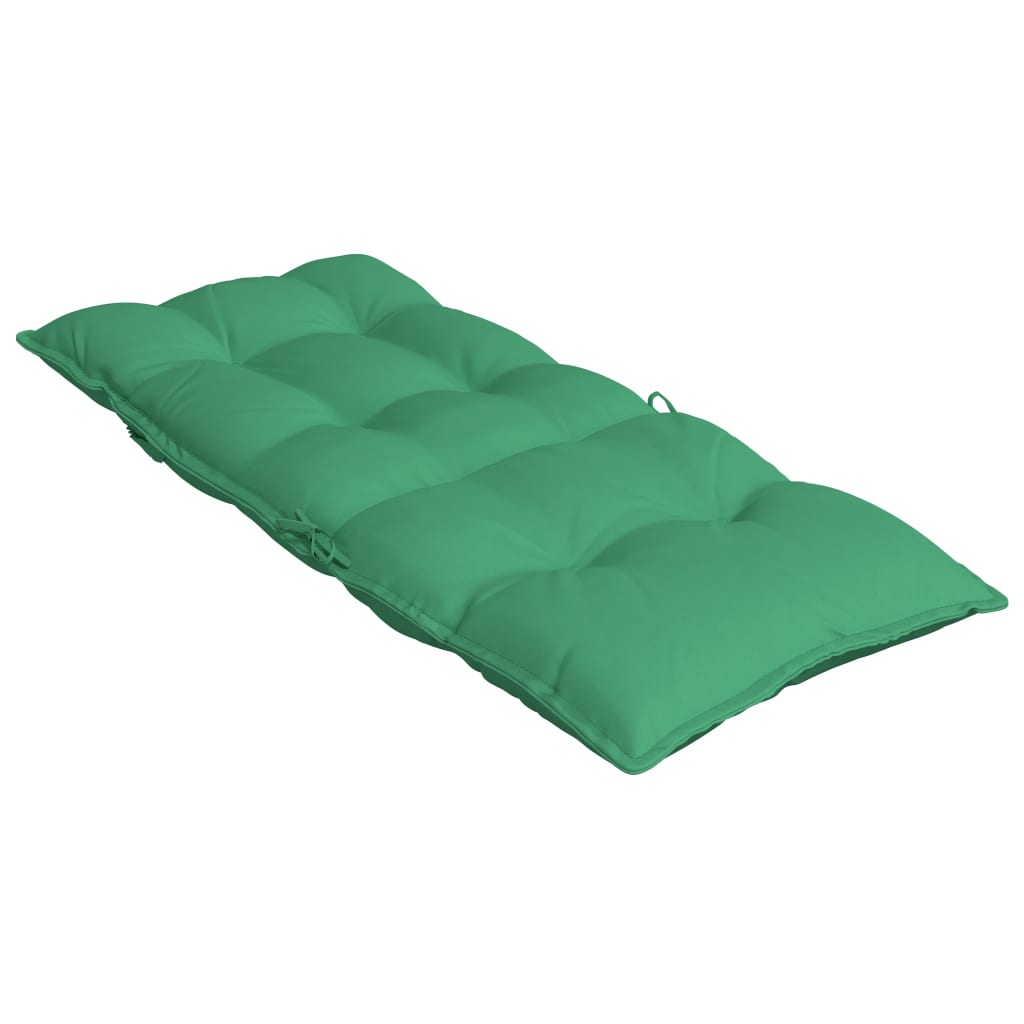 Highback Chair Cushions 6 pcs Green Oxford Fabric