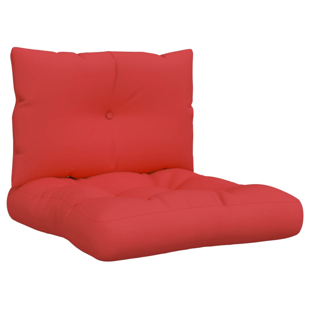 Pallet Cushions 2 pcs Red Fabric