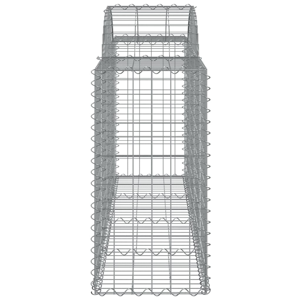 Arched Gabion Baskets 12 pcs 78.7"x19.7"x31.5"/39.4" Galvanized Iron