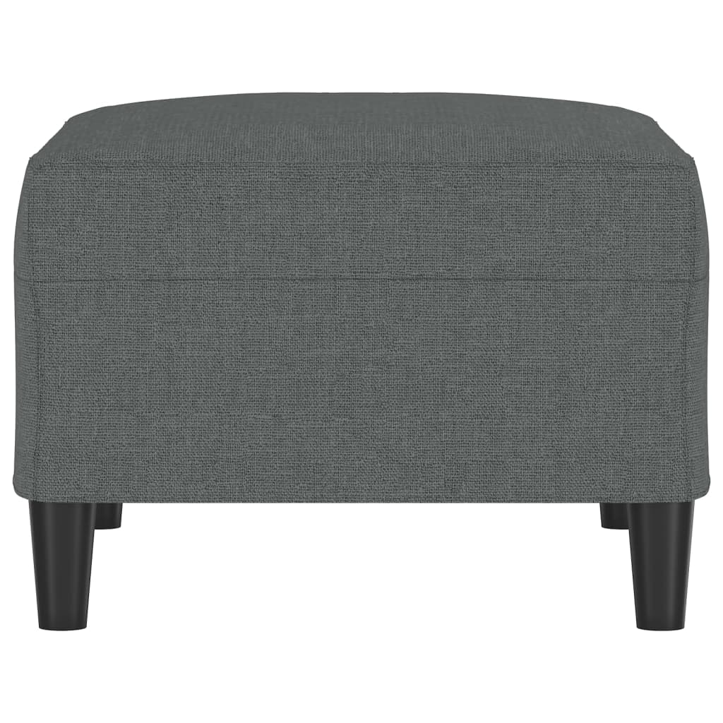 Footstool Dark Gray 27.6"x21.7"x16.1" Fabric