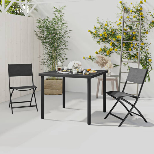 3 Piece Patio Dining Set Steel