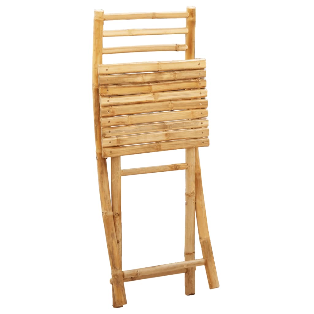 Folding Patio Chairs 6 pcs 16.9"x21.3"x34.6" Bamboo