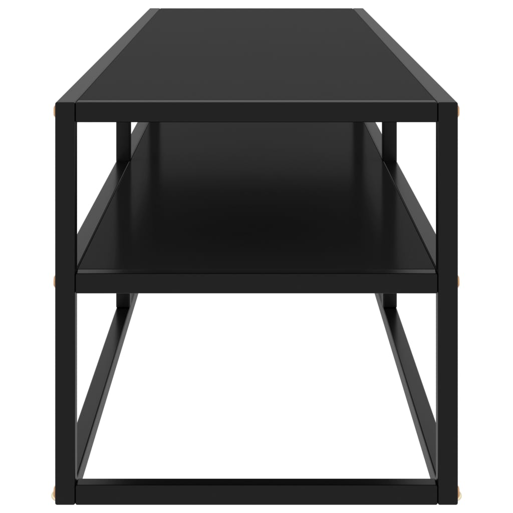 TV Stand Black with Black Glass 55.1"x15.7"x15.7"