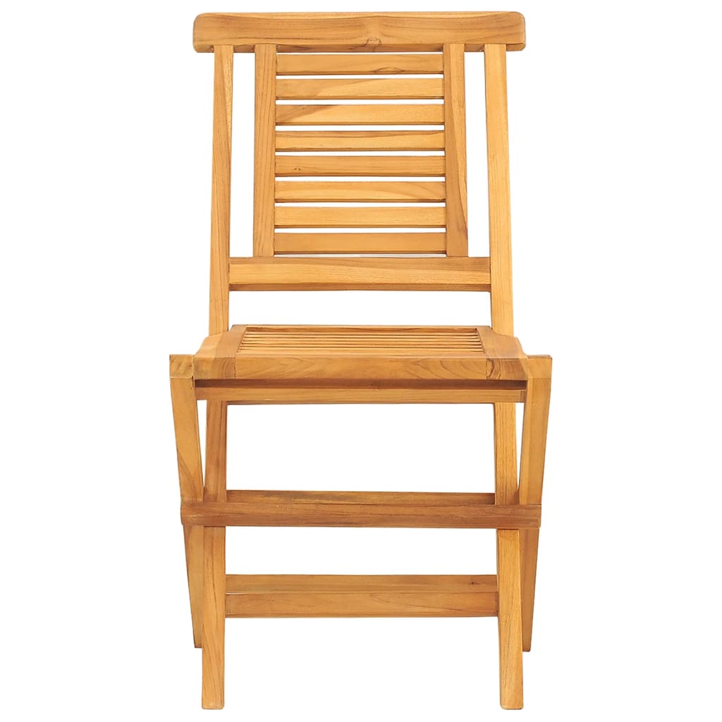 Folding Patio Chairs 2 pcs 18.5"x24.8"x35.4" Solid Wood Teak