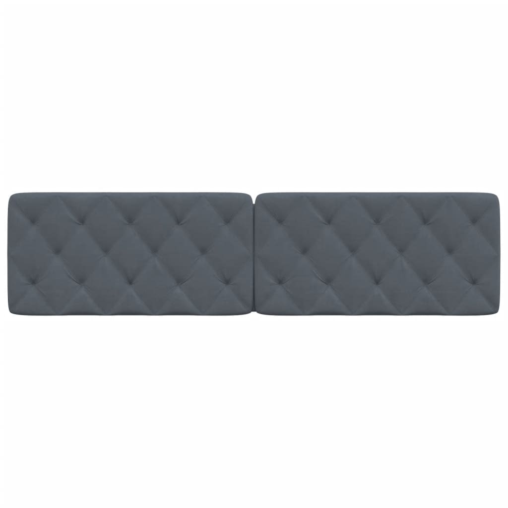 Headboard Cushion Dark Gray 76" Velvet