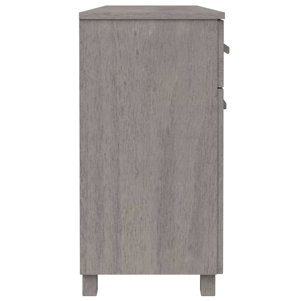 Sideboard HAMAR Light Gray 44.5"x15.7"x31.5" Solid Wood Pine