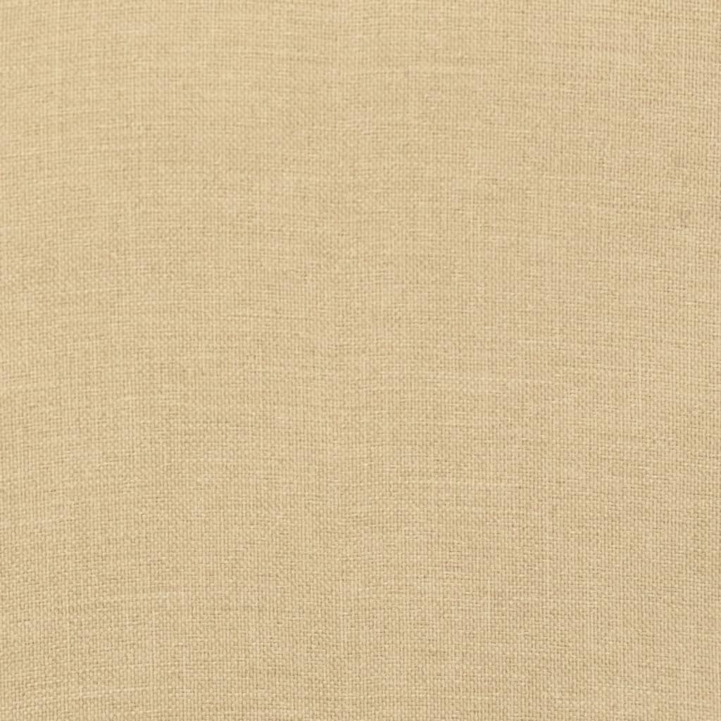 Lowback Chair Cushions 4 pcs Melange Beige 39.4"x19.7"x1.6" Fabric