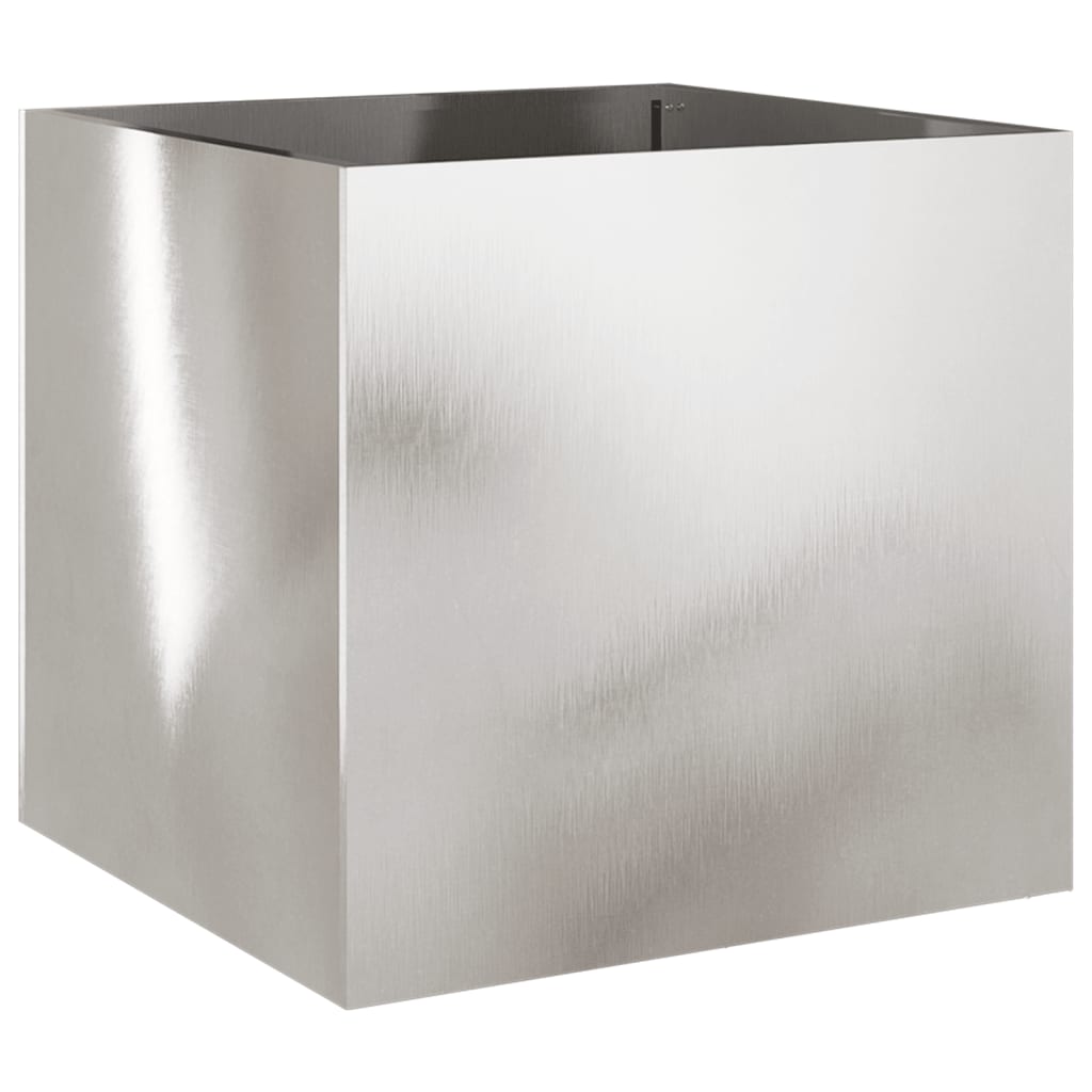 Planters 2 pcs Silver 19.3"x18.5"x18.1" Stainless Steel