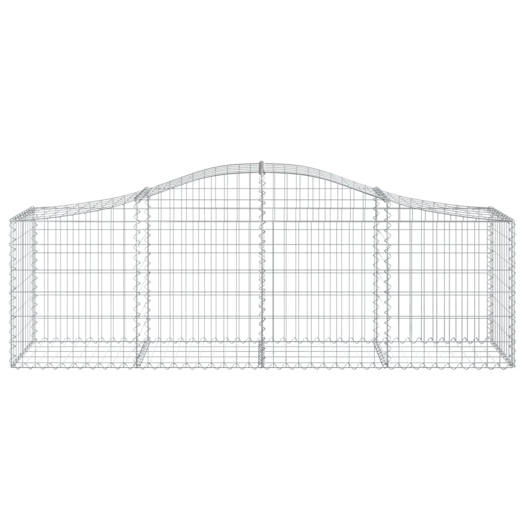 Arched Gabion Baskets 12 pcs 78.7"x19.7"x23.6"/31.5" Galvanized Iron