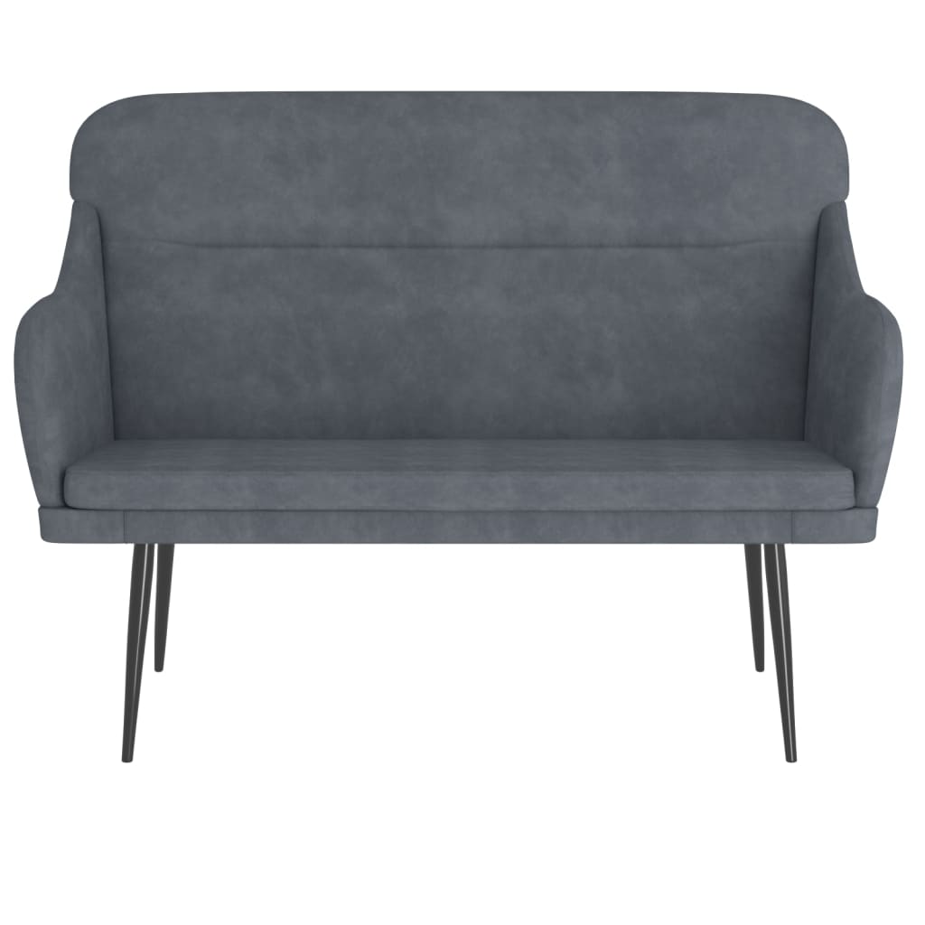 Bench Dark Gray 43.3"x29.9"x31.5" Velvet