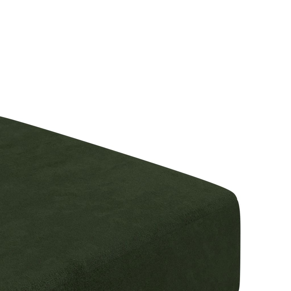 2-Seater Sofa Bed Dark Green Velvet