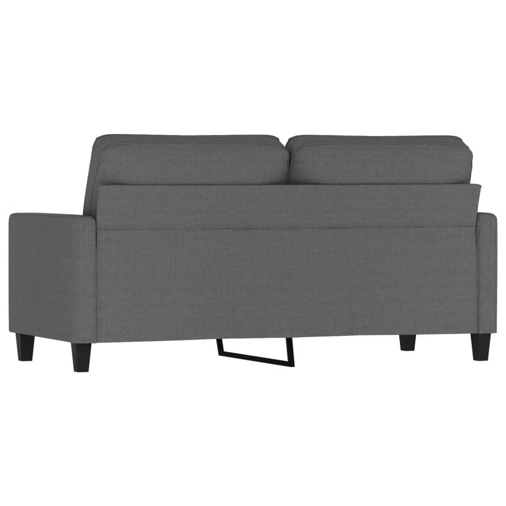 2-Seater Sofa Dark Gray 55.1" Fabric