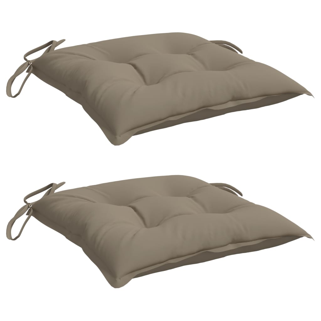 Pallet Cushions 2 pcs Taupe 19.7"x19.7"x2.8" Oxford Fabric