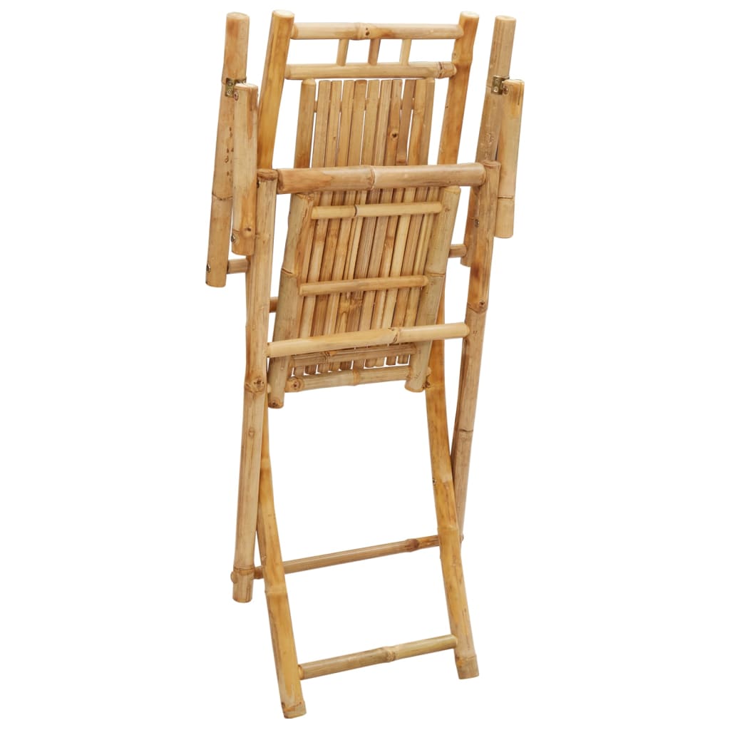 Folding Patio Chairs 6 pcs 20.9"x26"x39" Bamboo