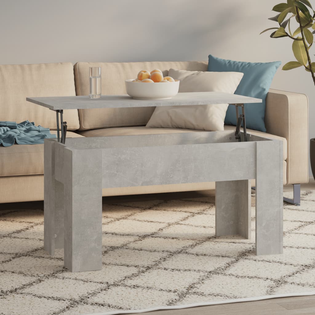 Coffee Table Gray Sonoma 39.8"x19.3"x20.5" Engineered Wood