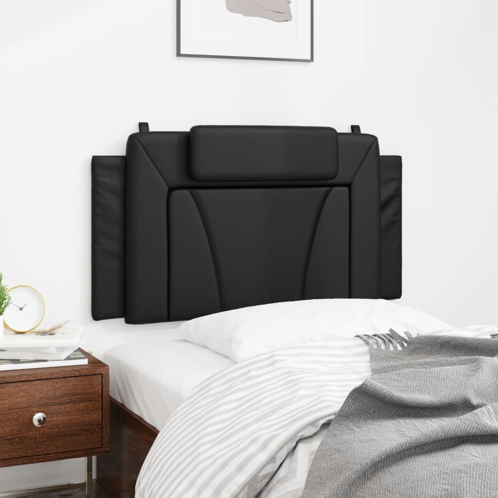 Headboard Cushion Black 39.4" Faux Leather