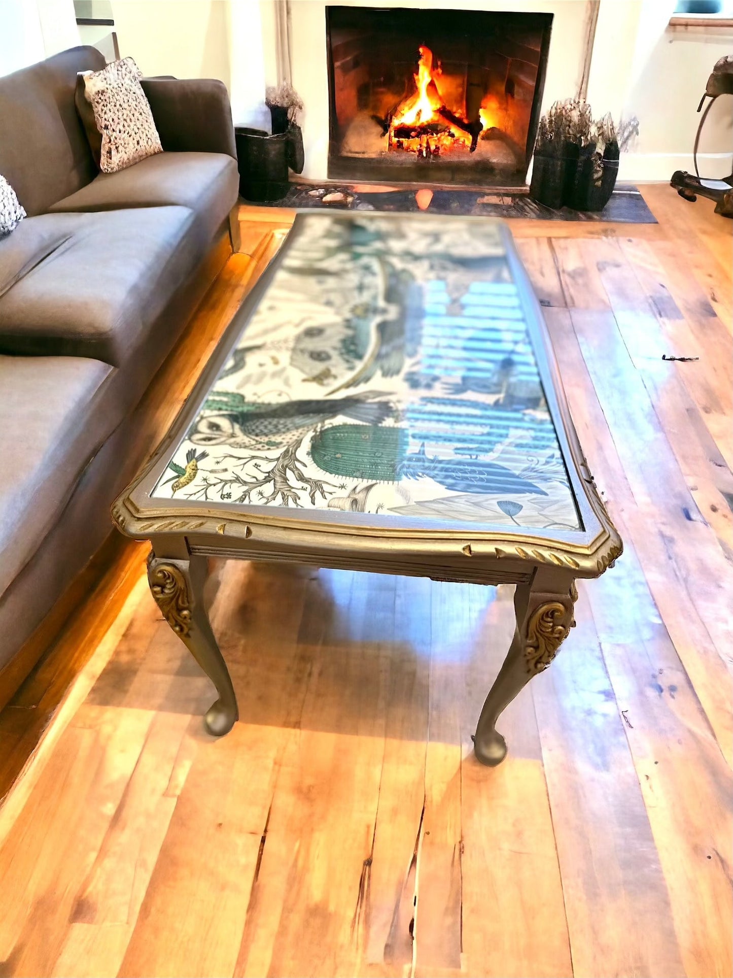 antique-wood-coffee-table At Willow and Wine USA!